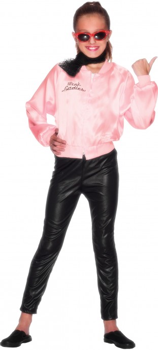 Girl Kids 50's Grease Pink Lady Jacket cs27490