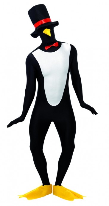 Adult Animal Penguin Second Skin Costume Fancy Dress Party Cosplay Outfit Bodysuit Suit
