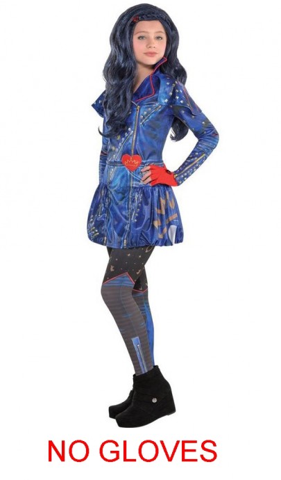 Girls Evie Costume Disney Descendants NO Gloves