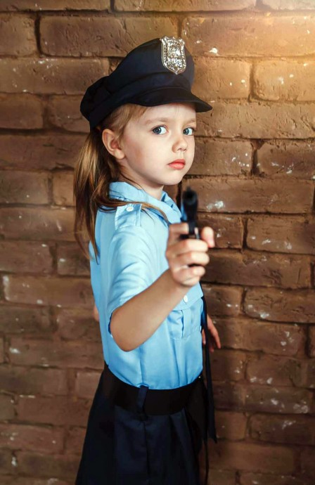 Kids Girls Policeman Officer Uniform lp1041