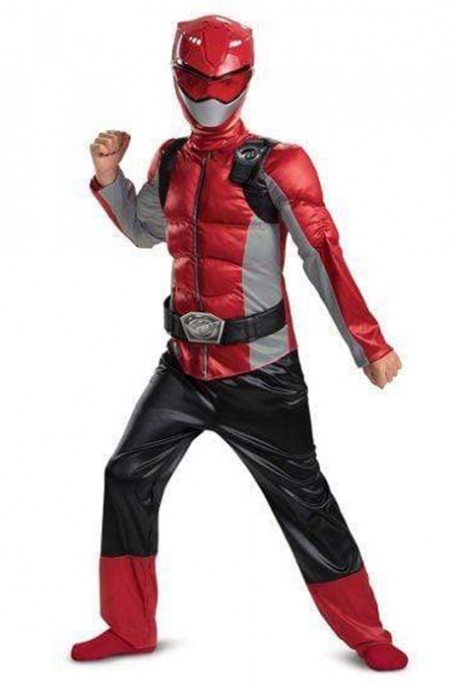 Boys Red Ranger Beast Morpher Morph-x Costume  ds13434
