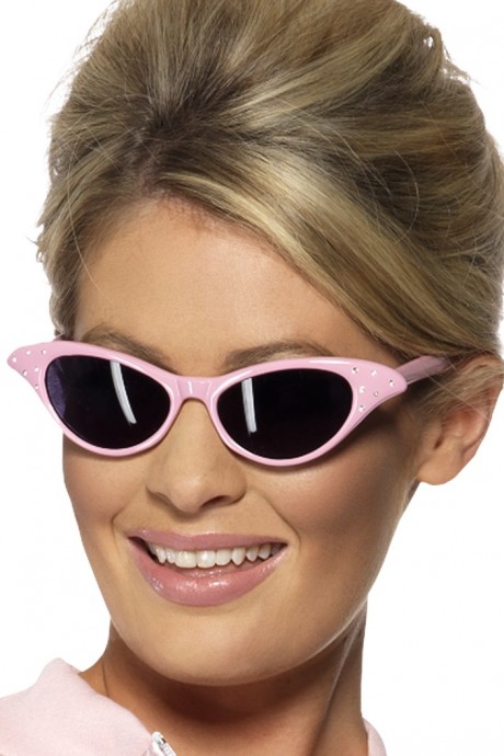 Flyaway Style Rock and Roll Pink Lady Sunglasses 1950s 50s Dress Accessory