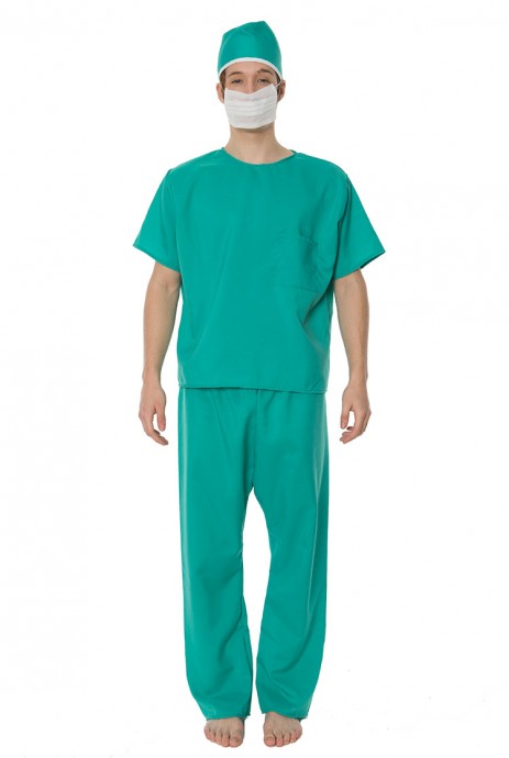 ER Surgeon Doctor Mens Medical Scrubs Fancy Dress Halloween Costume
