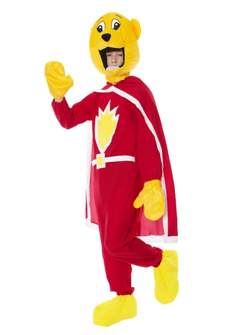 Adult Mens SuperTed Teddy Bear 80s TV Cartoon Fancy Dress Costume Outfits