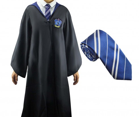 Ravenclaw Boys Girls Harry Potter Kids Robe Tie Costume Cosplay