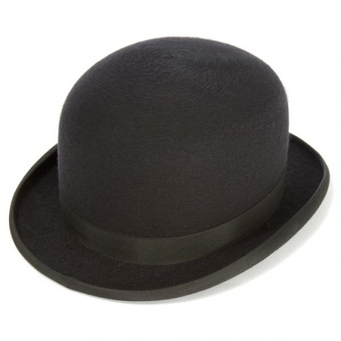 Kaminski KANGOL Irish Bowler Hat Stiff Wool Felt Blend Cap Derby Steampunk Costume Accessory