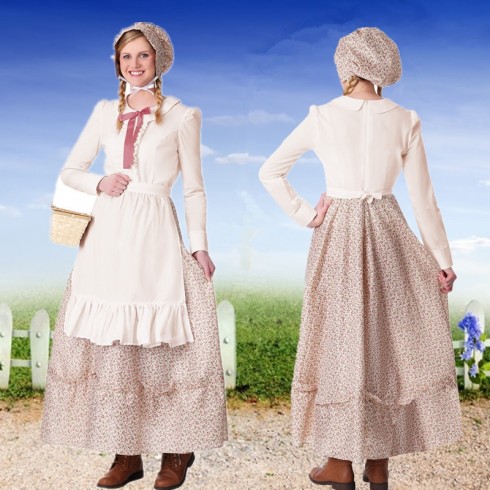 Ladies Victorian Maid Nanny Grandma Wolf Costume  tt3296
