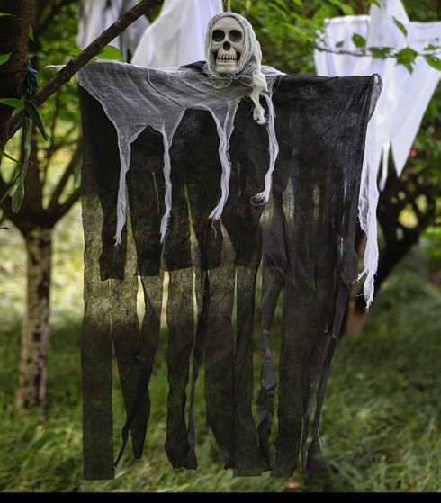 Hanging Reaper Skeleton halloween decoration lm133