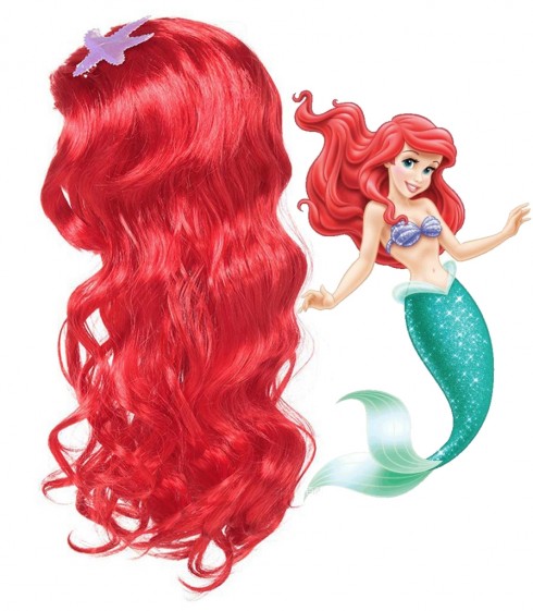 Girls Little Mermaid Princess Ariel Wigs tt1147