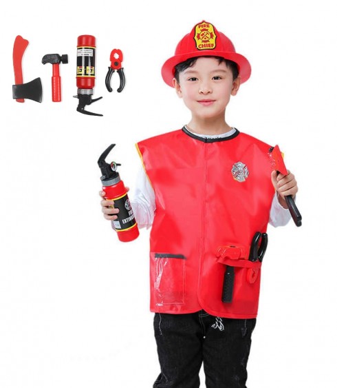 Children Fire Fighter Fireman Costume tt1144