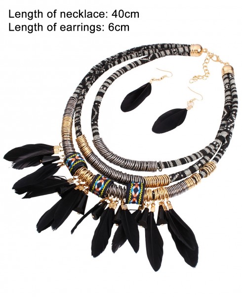 Tribal Jewellery Necklace Earrings Ladies