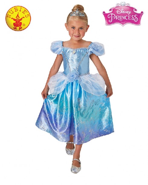 Girls Cinderella Rainbow Deluxe Costume  cl1886