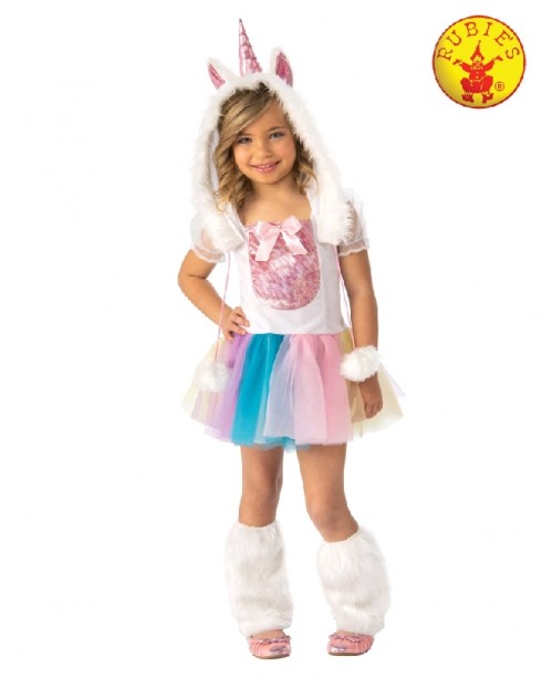 Rainbow Unicorn Girls Fancy Dress Fairy Tale Book Day Animal Kids Childs Costume