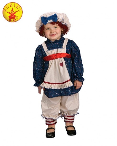 Ragamuffin Dolly Rag Doll Raggedy Ann Fancy Dress Up Pantaloons Child Costume