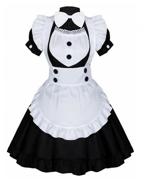 Ladies Japanese Anime Lolita Maid Dress Costume lp1106