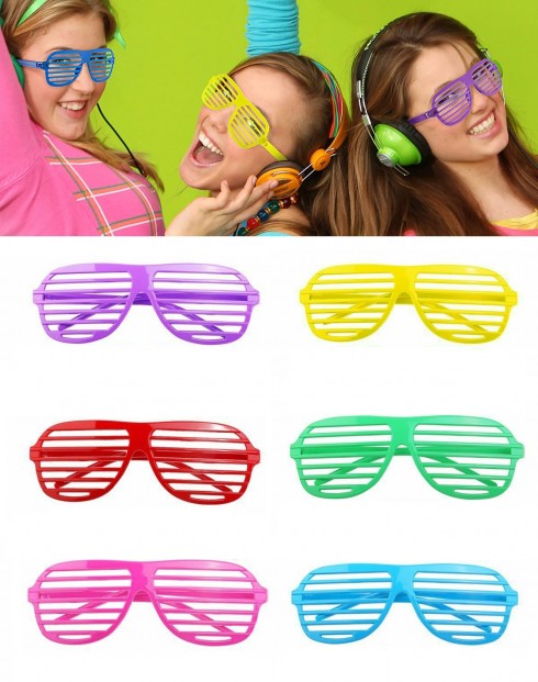 Plastic Shutter Shades Party Glasses lx0238