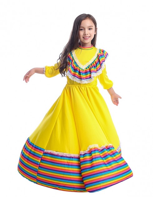 Kids Spanish Princess Flamenco Costume  lp1042