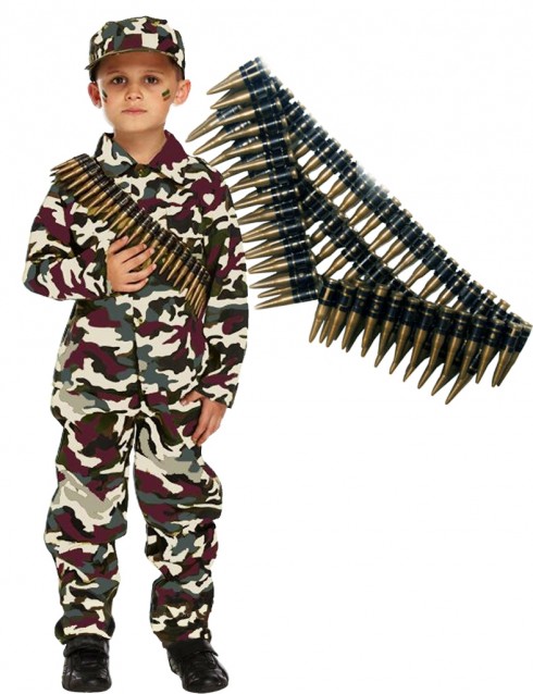 Kids Army Military Costume vb4011
