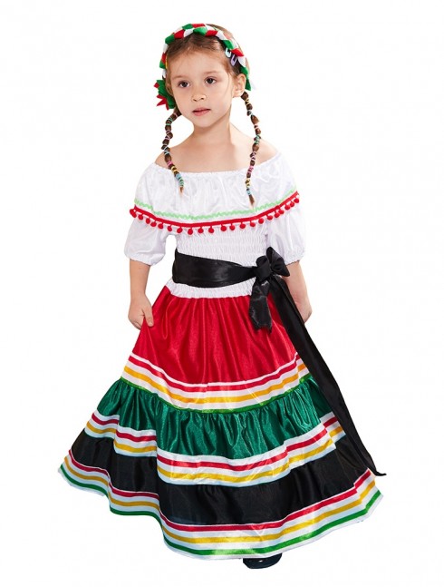 Girls Mexico Spanish Costume lp1067
