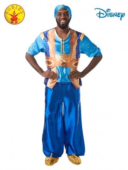 Mens Genie Aladdin Disney Live Action Fairytale Adult Costume