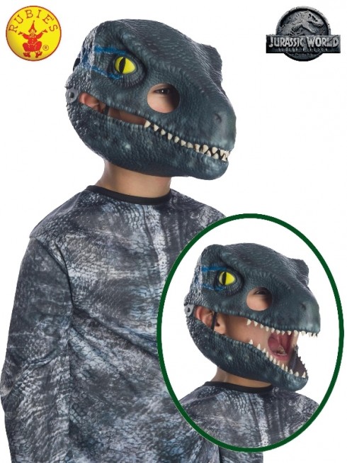 Kids Velociraptor Moveable Jaw Dinosaur Mask cl68057