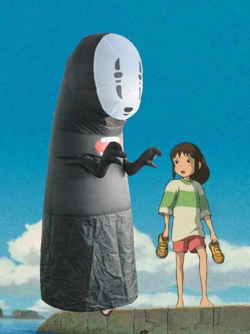 Spirited Away Kaonashi No Face Inflatable Costume tt2079