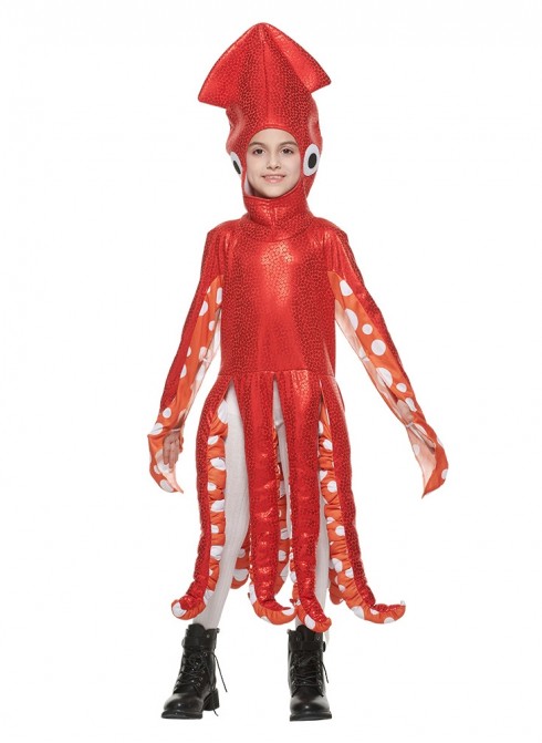 Kids Cute Octopus Sea Animal Costume lp1111