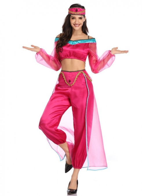 Adult Arabian Jasmine Princess Red Costume tt3307