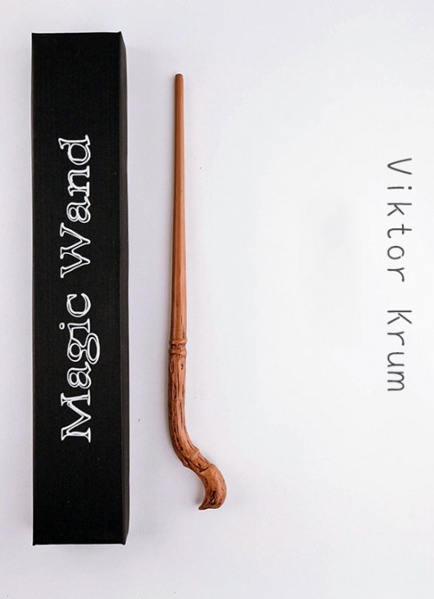 Krum Harry Potter Magical Wand In Box Replica Wizard Cosplay