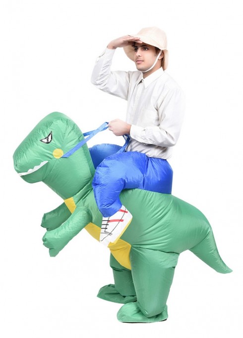 Dinosaur t-rex carry me inflatable costume 2017-1