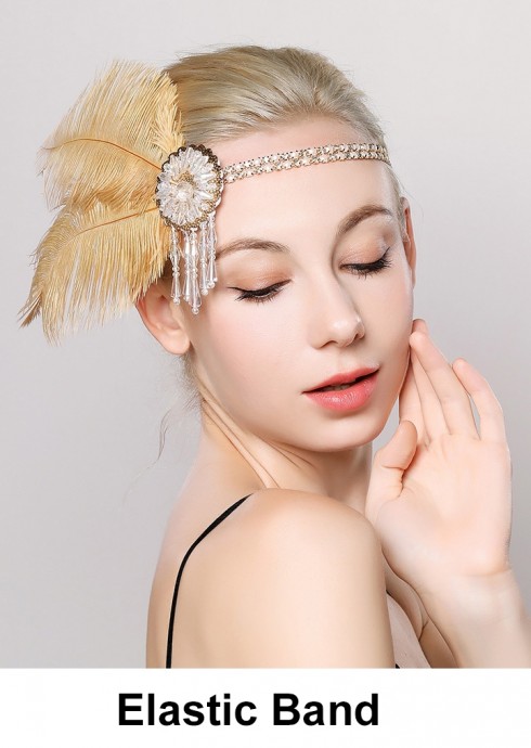 Ladies 20s Vintage Gatsby Flapper Headband lx0249