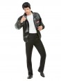 Mens T-Bird Grease Jacket Embroidered Logo Official Licenced 50s Leather Look Costume Fancy Dress