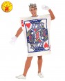 Mens King Of Hearts Alice Poker Playing Card Halloween Fancy Dress Adult Costume In Wonderland