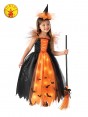 Orange Light Up Witch Kids Costume cl701964