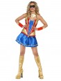 Fever Hero Hottie Wonderwoman Woman Dress Super Bodice Fancy Dress Super Costume