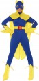 Female Licensed Bananaman Costume Fancy Dress Cartoon Superhero Super Hero Outfit