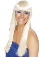 Costume Accessory Womens Ladies Abba 60's 70's 70s Disco Dancing Queen Blonde Super Trooper Long Wig