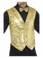 Adult Gold Sequin Waistcoat Costume