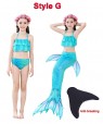 Kids Mermaid Swimmable Swimsuit Costume tt2030+tt2008-2