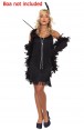 Ladies Black Flapper 20's Costume