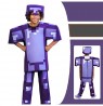 Kids Unisex Purple Minecraft Game Costume lp1077purple