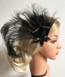 1920s Headband Feather Vintage Bridal Great Gatsby Flapper Headpiece