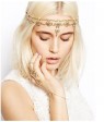 Deco Vintage Hairband 20s  Flapper Chain Headband Great Gatsby Downton Wedding Boho Goddess