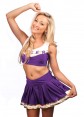 Ladies Purple Cheerleader Costume lh347p