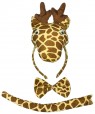 Giraffe Headband Bow Tail Set Kids Animal Farm Zoo Party Performance Headpiece 