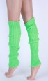 Green Licensed Womens Pair of Party Legwarmers Knitted Dance 80s Costume Leg Warmers