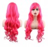 Ladies Long Wavy Hot Pink Wig tt1198
