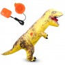 Yellow ADULT T-REX INFLATABLE Costume Jurassic Blowup Dinosaur TRex T Rex