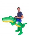 Crocodile alligator carry me inflatable costume 2019