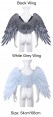 Black or White Angel Fairy Wings  54cm*68cm tt2061